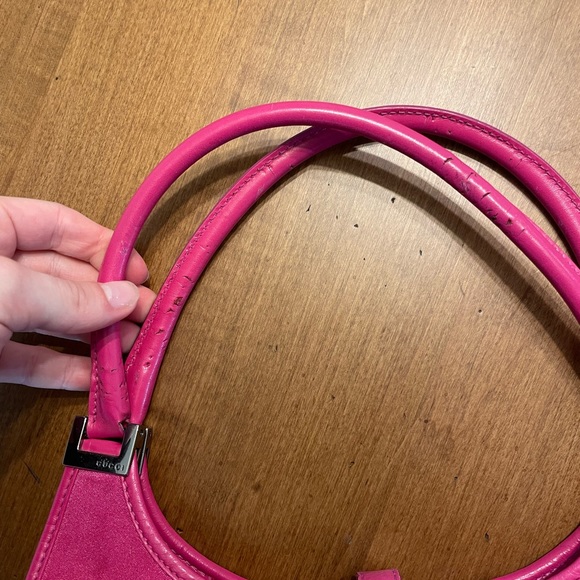 Rare Hot Pink Satin Jackie Bardot bag - Picture 8 of 8